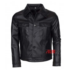 Rock N Roll Elvis Presley Black Leather Jacket